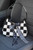 black brands twilly purse charm, western brands twilly, twilly purse charm, western purse accessory, handbag scarf accessory, black and white purse charm, houndstooth purse charm, western twilly scarf, purse bow charm, handbag charm, twilly bag charm, gold chain purse charm, western handbag accessory, purse handle charm, boutique purse accessory, cowgirl purse accessory, western bag charm, purse scarf charm, western boutique accessory, handbag bow charm