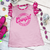 Howdy Cowgirl bamboo gown, bamboo baby gown, western baby gown, cowgirl baby gown, newborn bamboo gown, pink baby gown, bamboo sleep gown, bamboo newborn outfit, western newborn clothes, cowgirl baby clothes, buttery soft bamboo, breathable bamboo baby clothing, western baby pajamas, boutique baby gown, Flying S Company