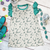 Drippin in Turquoise gown, bamboo baby gown, western bamboo gown, cowgirl baby gown, turquoise newborn gown, squash blossom baby gown, bamboo sleep gown, western newborn outfit, boutique baby gown, bamboo infant gown, western baby clothing, cowgirl newborn outfit, baby shower gift, western coming home outfit, Flying S Company