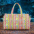 kids weekend duffle bag, children's duffle bag, kids travel bag, overnight bag for kids, sleepover bag, toddler travel bag, colorful kids duffle, geometric kids bag, patchwork duffle bag, weekender bag for kids, dance bag for girls, sports bag for kids, daycare bag, carry on bag for kids, colorful overnight bag, boutique kids travel bag, vacation bag for kids, lightweight kids duffle, kids luggage alternative, travel bag for children