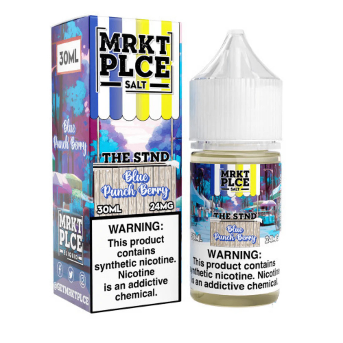 Market Place Blue Punch Berry 30ML 24MG - Frank's Vape Escape Market Place Blue Punch Berry 30ML 24MG - Frank's Vape Escape