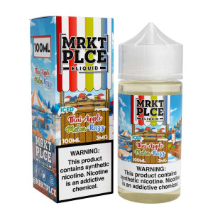 Experience a bold fusion of flavors with ICED Thai Apple Melon Razz by MRKT PLCE. 100ml 6mg Experience a bold fusion of flavors with ICED Thai Apple Melon Razz by MRKT PLCE. 100ml 6mg