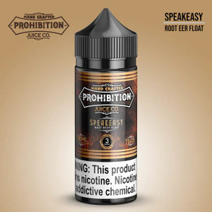 Speakeasy by Prohibition Juice Co. captures the nostalgic charm of an old-school root beer float, bringing a classic soda fountain experience to your vape. 100ml 3mg Speakeasy by Prohibition Juice Co. captures the nostalgic charm of an old-school root beer float, bringing a classic soda fountain experience to your vape. 100ml 3mg