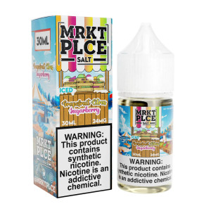 Dive into a symphony of citrus delight with ICED Grapefruit Citrus Sugarberry SALT by MRKT PLCE.  30ml 48mg