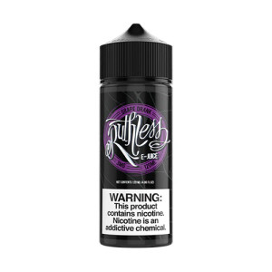Grape Drank 120ml by Ruthless Vapor is a refreshing blend of sweet grape juice and grape soda. Steeped to patient perfection, Ruthless Vapor Grape Drank flavor is super smooth and gives no throat hit. Try Ruthless Grape Drank for a refreshing grape soda vape juice and you will not be disappointed.  120ml 0mg