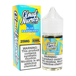 Embark on a flavor-packed adventure with Blue Raspberry Lemon by Cloud Nurdz Salts—a symphony of tangy blue raspberry and zesty lemon perfectly blended in a synthetic nicotine concoction. This 30mL bottle is a gateway to a world of vibrant and contrasting tastes that will keep your taste buds dancing. 30ML 25MG Embark on a flavor-packed adventure with Blue Raspberry Lemon by Cloud Nurdz Salts—a symphony of tangy blue raspberry and zesty lemon perfectly blended in a synthetic nicotine concoction. This 30mL bottle is a gateway to a world of vibrant and contrasting tastes that will keep your taste buds dancing. 30ML 25MG
