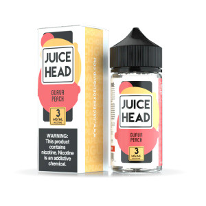 Indulge in the tropical symphony of Guava Peach by Juice Head, a luscious e-liquid that combines the sweetness of ripe peaches with the exotic flavor of guavas. This delightful fruity blend is crafted to tantalize your taste buds and elevate your vaping experience. 100ml 6mg Indulge in the tropical symphony of Guava Peach by Juice Head, a luscious e-liquid that combines the sweetness of ripe peaches with the exotic flavor of guavas. This delightful fruity blend is crafted to tantalize your taste buds and elevate your vaping experience. 100ml 6mg
