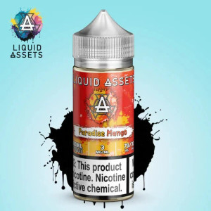 Take your taste buds on a vacation with Paradise Mango by Liquid Assets! This exotic fusion of fresh, juicy pineapple, tangy tangerine, sweet sun-ripened strawberries, and lush island mangoes creates a smooth, tropical explosion of flavor. 100ml 3mg Take your taste buds on a vacation with Paradise Mango by Liquid Assets! This exotic fusion of fresh, juicy pineapple, tangy tangerine, sweet sun-ripened strawberries, and lush island mangoes creates a smooth, tropical explosion of flavor. 100ml 3mg