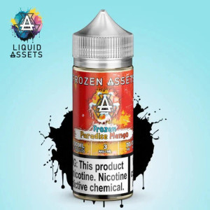 Take a trip to paradise with an icy twist! FROZEN Paradise Mango by Liquid Assets blends sweet pineapple, tangy tangerine, juicy strawberries, and ripe island mangos—all finished with a refreshing blast of menthol for the ultimate frozen tropical vape 100ml 0mg Take a trip to paradise with an icy twist! FROZEN Paradise Mango by Liquid Assets blends sweet pineapple, tangy tangerine, juicy strawberries, and ripe island mangos—all finished with a refreshing blast of menthol for the ultimate frozen tropical vape 100ml 0mg