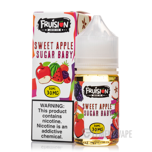 Check out Sweet Apple Sugar Baby by Fruision Salts, a nicotine salt blend of crisp apples, sliced watermelons, and an assortment of mixed berries. 30ml 30mg Check out Sweet Apple Sugar Baby by Fruision Salts, a nicotine salt blend of crisp apples, sliced watermelons, and an assortment of mixed berries. 30ml 30mg