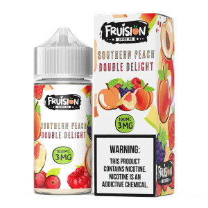 Indulge in the heavenly fusion of sun-ripened peaches and a medley of mixed berries with our Southern Peach Double Delight vape juice. This tantalizing blend takes your taste buds on a delightful journey through the luscious orchards of the South, where the juiciest peaches meet a chorus of vibrant berries. 100ml 3mg Indulge in the heavenly fusion of sun-ripened peaches and a medley of mixed berries with our Southern Peach Double Delight vape juice. This tantalizing blend takes your taste buds on a delightful journey through the luscious orchards of the South, where the juiciest peaches meet a chorus of vibrant berries. 100ml 3mg