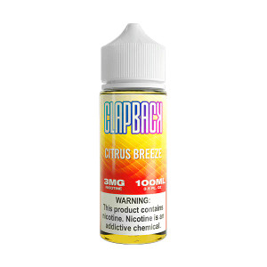 Citrus Breeze By Saveurvape Clap Back TF-Nic 100mL will undoubtedly become your new favorite flavor. It is a delectable vape juice that combines blood orange and pineapple to create a mouthwatering vape that will soothe your tastes and captivate you.  100ml 0mg