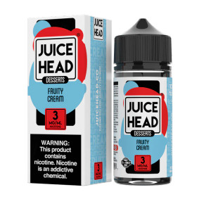 Take a flavor-packed journey with Fruity Cream by Juice Head—a sensational blend that marries the essence of mixed berries, luscious vanilla cream, and a zesty twist of tangy key lime. This e-liquid promises to delight your taste buds with its harmonious fusion of fruity sweetness and velvety creaminess. 100ml 6mg Take a flavor-packed journey with Fruity Cream by Juice Head—a sensational blend that marries the essence of mixed berries, luscious vanilla cream, and a zesty twist of tangy key lime. This e-liquid promises to delight your taste buds with its harmonious fusion of fruity sweetness and velvety creaminess. 100ml 6mg