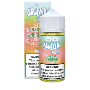 SKWEZED - Frozen Sparkling Summer Rush 100mL
PREVIOUSLY NAMED: WATERMELON WHITE GRAPE ICE
Walk into an (iced) Watermelon & White Grape Wonderland with Skwezed's Iced e-juice! The light, crisp flavor of White Grape & familiar flavor of Watermelon have been combined with a subtle frosty chill to give an exquisite e-juice taste that only Skwezed has. As an individual exhales, a familiar frosty chill washes over, creating a light tingle in the throat and chest before leaving behind the mouthwatering tastes of both Watermelon & White Grape. The aromatic freshness of both fruits envelop the individual into their own frosty, tropical oasis. Experience an icy oasis with Skwezed's Iced Watermelon & White Grape. 100ml 6mg SKWEZED - Frozen Sparkling Summer Rush 100mL
PREVIOUSLY NAMED: WATERMELON WHITE GRAPE ICE
Walk into an (iced) Watermelon & White Grape Wonderland with Skwezed's Iced e-juice! The light, crisp flavor of White Grape & familiar flavor of Watermelon have been combined with a subtle frosty chill to give an exquisite e-juice taste that only Skwezed has. As an individual exhales, a familiar frosty chill washes over, creating a light tingle in the throat and chest before leaving behind the mouthwatering tastes of both Watermelon & White Grape. The aromatic freshness of both fruits envelop the individual into their own frosty, tropical oasis. Experience an icy oasis with Skwezed's Iced Watermelon & White Grape. 100ml 6mg