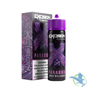 Step into a world of vibrant, electrifying flavor with Excision - Paradox. This bold and complex blend brings together zesty citrus, juicy grape, and deep, mysterious dark fruits for an unforgettable vaping experience. Each inhale delivers a sweet and tangy explosion, while the exhale leaves a smooth, rich finish that lingers on your taste buds. Step into a world of vibrant, electrifying flavor with Excision - Paradox. This bold and complex blend brings together zesty citrus, juicy grape, and deep, mysterious dark fruits for an unforgettable vaping experience. Each inhale delivers a sweet and tangy explosion, while the exhale leaves a smooth, rich finish that lingers on your taste buds.