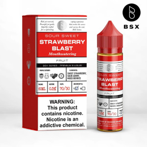 Embark on a flavor adventure with Basix Series - Strawberry Blast. This e-liquid combines the beloved taste of classic strawberry sour belts with a delightful gummy bear twist, creating a flavor profile that perfectly balances sweetness, sourness, and fruity goodness. 60ml 3mg Embark on a flavor adventure with Basix Series - Strawberry Blast. This e-liquid combines the beloved taste of classic strawberry sour belts with a delightful gummy bear twist, creating a flavor profile that perfectly balances sweetness, sourness, and fruity goodness. 60ml 3mg