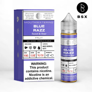 Experience the vibrant and tangy delight of Blue Razz from the Basix Series by Glas Vapor. This e-liquid presents a captivating blend of tangy blue raspberry, accented with a subtle touch of creaminess to create a perfectly balanced flavor profile 60ml 6mg Experience the vibrant and tangy delight of Blue Razz from the Basix Series by Glas Vapor. This e-liquid presents a captivating blend of tangy blue raspberry, accented with a subtle touch of creaminess to create a perfectly balanced flavor profile 60ml 6mg
