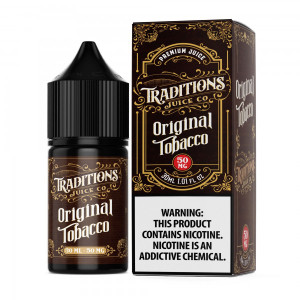 Traditions Juice Co Salt - Original Tobacco 30mL
A medium bodied Virginia style tobacco with layers of depth to it. A true all day vape tobacco!
Available in a 30mL bottle in 30mg & 50mg nicotine strengths. Traditions Juice Co Salt - Original Tobacco 30mL
A medium bodied Virginia style tobacco with layers of depth to it. A true all day vape tobacco!
Available in a 30mL bottle in 30mg & 50mg nicotine strengths.