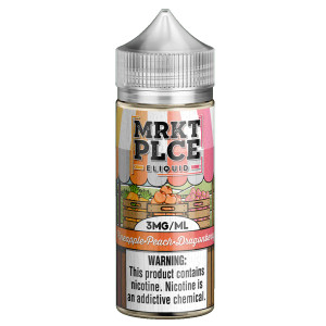 Pineapple Peach Dragonberry from MRKT PLCE is a juicy tropical vape that blends pineapple, sweet peach and dragon fruit flavors. Next time you need a taste of the tropics, just reach for your bottle of Pineapple Peach Dragonberry - island flavors are only a vape away. 100ml 3mg Pineapple Peach Dragonberry from MRKT PLCE is a juicy tropical vape that blends pineapple, sweet peach and dragon fruit flavors. Next time you need a taste of the tropics, just reach for your bottle of Pineapple Peach Dragonberry - island flavors are only a vape away. 100ml 3mg