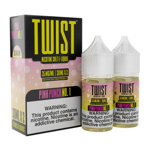 Introducing Pink No. 1 SALT by Twist E-Liquids, an exquisite nicotine salt blend that promises to elevate your senses and please your taste buds with its delightful combination of freshly squeezed zesty lemons and red berries.  30ml 35mg
