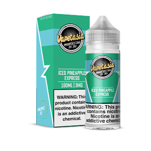 Take a tropical journey with ICED Pineapple Express by Vapetasia, a refreshingly cool twist on a fan-favorite flavor. 100ml 6mg Take a tropical journey with ICED Pineapple Express by Vapetasia, a refreshingly cool twist on a fan-favorite flavor. 100ml 6mg