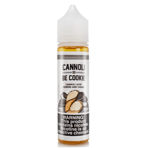 Many have asked for the original Cannoli Be One with a decadent chocolate chip coating. Finally, after months of extensive testing we believe to have crafted a perfect and light cocoa addition to the best-selling Cannoli Be One. Imagine Cannoli Be One with a cookies and cream shell. 100ml 0mg Many have asked for the original Cannoli Be One with a decadent chocolate chip coating. Finally, after months of extensive testing we believe to have crafted a perfect and light cocoa addition to the best-selling Cannoli Be One. Imagine Cannoli Be One with a cookies and cream shell. 100ml 0mg