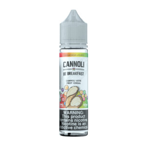 Inspired by the viral video of a Rainbow Cannoli - Cannoli Be Breakfast is a finely tuned blend of the original Cannoli Be One cream base coupled with a fruity breakfast cereal that is not overbearing on the lemon. 100ml 3mg Inspired by the viral video of a Rainbow Cannoli - Cannoli Be Breakfast is a finely tuned blend of the original Cannoli Be One cream base coupled with a fruity breakfast cereal that is not overbearing on the lemon. 100ml 3mg