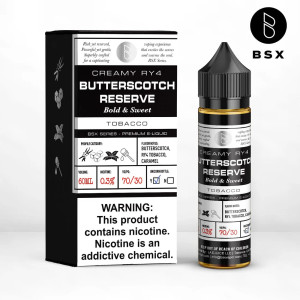 Indulge in the sophisticated fusion of tobacco, butterscotch, and caramel with Basix Series - Butterscotch Reserve by Glas Vapor E-Liquid. This exquisite creation is a part of the sensational Basix Series, introducing the renowned brand's first foray into the world of tobacco flavors while maintaining their signature touch of sweetness. Indulge in the sophisticated fusion of tobacco, butterscotch, and caramel with Basix Series - Butterscotch Reserve by Glas Vapor E-Liquid. This exquisite creation is a part of the sensational Basix Series, introducing the renowned brand's first foray into the world of tobacco flavors while maintaining their signature touch of sweetness.