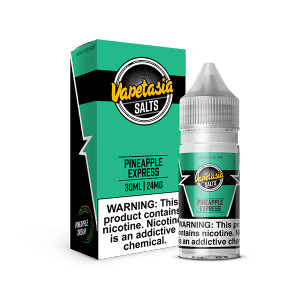 Indulge in a tropical getaway with Pineapple Express SALT by Vapetasia, where the bold essence of ripe pineapple meets the delicate embrace of marshmallow cream, whisking you away to a sun-kissed paradise.