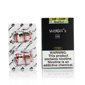 Introducing the Uwell Valyrian II Replacement Coils, meticulously engineered to deliver an exceptional vaping experience with the Uwell Valyrian 2 Sub-Ohm Tank. Crafted with precision and innovation, these coils are designed to unlock the full potential of your device, ensuring unparalleled flavor and vapor production with every puff.
Quad Coil .15ohm 5pk Introducing the Uwell Valyrian II Replacement Coils, meticulously engineered to deliver an exceptional vaping experience with the Uwell Valyrian 2 Sub-Ohm Tank. Crafted with precision and innovation, these coils are designed to unlock the full potential of your device, ensuring unparalleled flavor and vapor production with every puff.
Quad Coil .15ohm 5pk