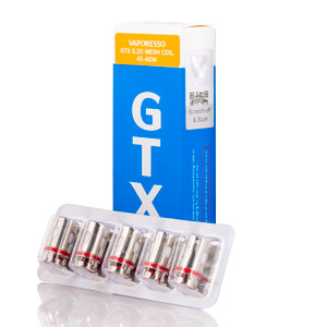 Shop the new Vaporesso GTX Coils (5-Pack) and RBA (1-Pack), featuring meshed heating element to deliver a rapidly even heating coil structure 7 resistance options. Comes in a pack of five (5).