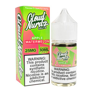 Dive into a refreshing vaping experience with Apple Watermelon by Cloud Nurdz Salts, a tantalizing nicotine salt blend presented in a 30mL Unicorn Bottle. Immerse yourself in the essence of summertime with the delightful fusion of succulent watermelon and crisp apples. 30ML 25MG Dive into a refreshing vaping experience with Apple Watermelon by Cloud Nurdz Salts, a tantalizing nicotine salt blend presented in a 30mL Unicorn Bottle. Immerse yourself in the essence of summertime with the delightful fusion of succulent watermelon and crisp apples. 30ML 25MG