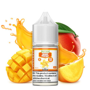Immerse yourself in the exotic allure of Jewel Mango SALT by Pod Juice. This delightful blend captures the succulent sweetness of ripe mangoes, offering a taste that's as vibrant and luscious as biting into a freshly picked fruit. 30ml 35mg Immerse yourself in the exotic allure of Jewel Mango SALT by Pod Juice. This delightful blend captures the succulent sweetness of ripe mangoes, offering a taste that's as vibrant and luscious as biting into a freshly picked fruit. 30ml 35mg
