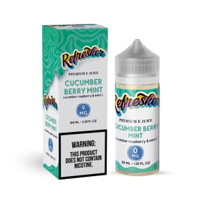 Cucumber Berry Mint: A refreshing blend of crisp cucumber, juicy raspberry, and a hint of cooling mint. This unique combination delivers a smooth, clean vape with a subtle sweetness and a refreshing minty finish. 100ml 0mg Cucumber Berry Mint: A refreshing blend of crisp cucumber, juicy raspberry, and a hint of cooling mint. This unique combination delivers a smooth, clean vape with a subtle sweetness and a refreshing minty finish. 100ml 0mg