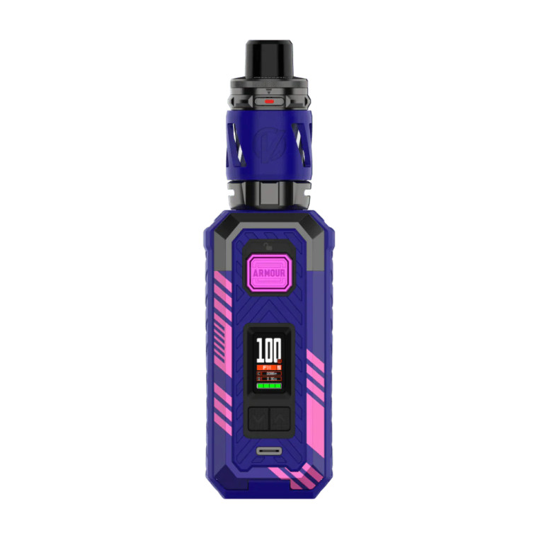 Introducing the Vaporesso Armour S 100W Starter Kit, a versatile and high-performance vaping solution designed to cater to a wide array of vaping preferences. Engineered to deliver a power range of 5-100W and equipped with multiple operational modes, this kit operates on a single 21700 or 18650 battery (not included), offering exceptional performance for various atomizers available in the market.