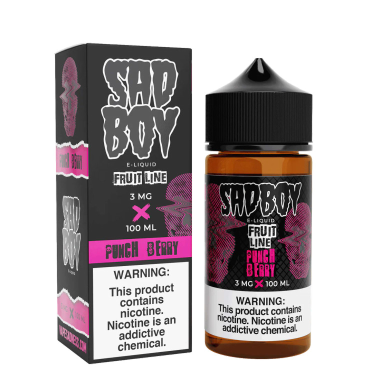 Explore the latest additions to the Sadboy E-Liquid Bloodline collection with Punch Berry, a captivating fusion of flavors designed to delight your taste buds. This exceptional eJuice features a sweet berry punch blended with the tangy twist of raspberry lemonade.  100ml 6mg