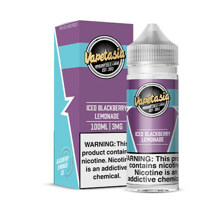 Perfect for those who love a chilled sensation, ICED Blackberry Lemonade is the ultimate choice for beating the heat or adding a frosty edge to your daily vape. 100ml 3mg
