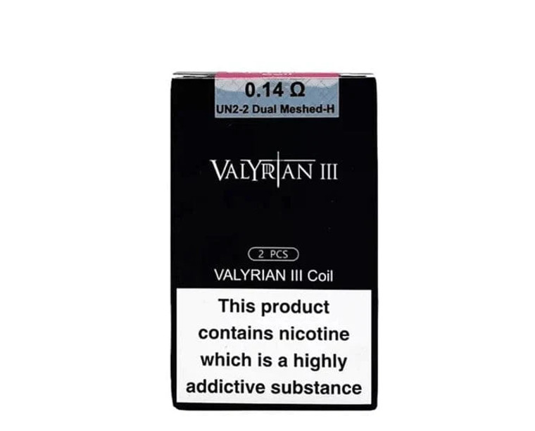 Introducing the Uwell Valyrian 3 Replacement Coils, meticulously engineered to enhance your vaping experience with unrivaled flavor and vapor production. Designed specifically for use with the Uwell Valyrian 3 Tank, these coils are crafted to deliver a premium vaping experience that exceeds expectations. 2pk