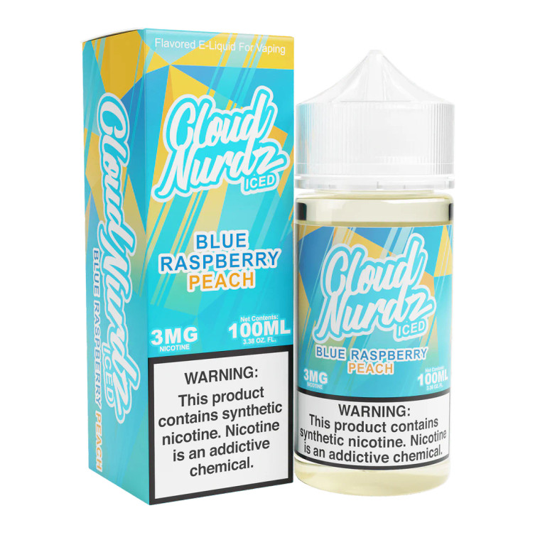 Immerse yourself in the frozen symphony of Iced Blue Raspberry Peach by Cloud Nurdz, a 100mL concoction that marries the succulence of juicy peaches with the brilliance of raspberries. This fusion of flavors is laced with a touch of menthol, creating an otherworldly delight that will leave your tastebuds rejoicing. 100ml 3mg