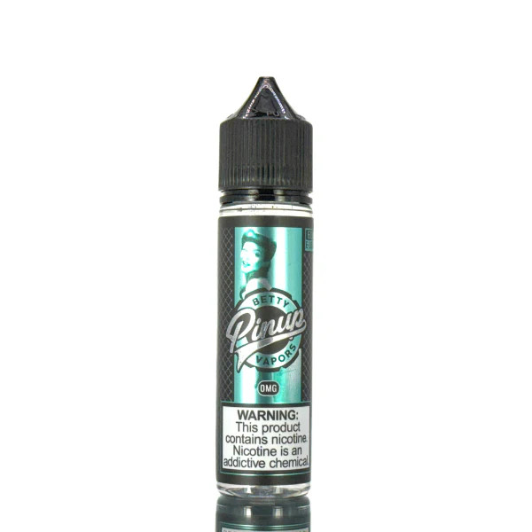 Betty from Pinup Vapors is a blend of mixed fruit flavors. Depending on your device and coil resistance, the fruit flavors take on different qualities with each vape. If you’ve been looking for a refreshingly fruity e-liquid that’s sweet but not too overbearing,  60ml 6mg
