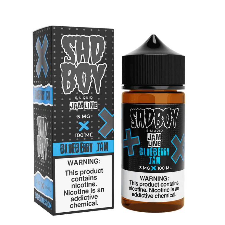Experience the divine fusion of flavors with Blueberry Jam Cookie by Sadboy E-Liquid – a delightful creation that combines freshly baked cookies filled and topped with a generous helping of blueberry jam to round out the delectable flavors.  100ml 0mg