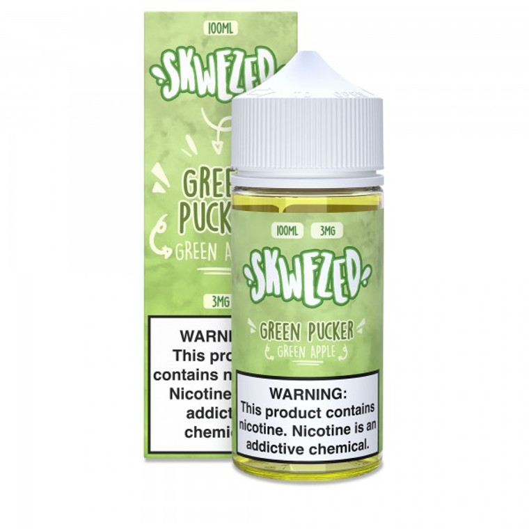 SKWEZED - Green Pucker 100mL

PREVIOUSLY NAMED: GREEN APPLE

Our award-winning Skwezed Green Apple is unlike any other apple e-liquid out there. This juice is so close to the real thing, that you’ll swear you’ve just bitten into a fresh, crisp, Granny Smith Green Apple every time you take a pull.  100ml 6mg