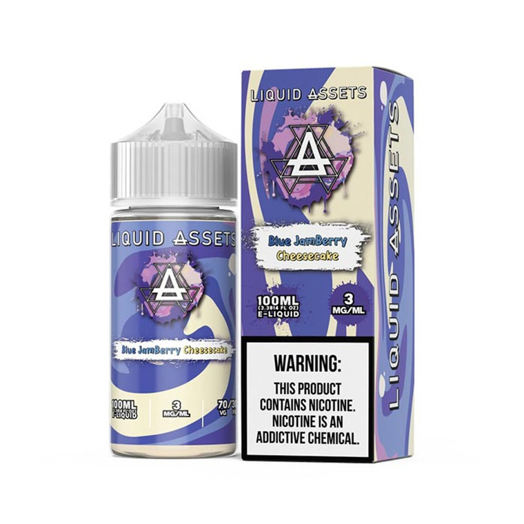 A rich blend of creamy cheesecake swirled with sweet blueberry jam.