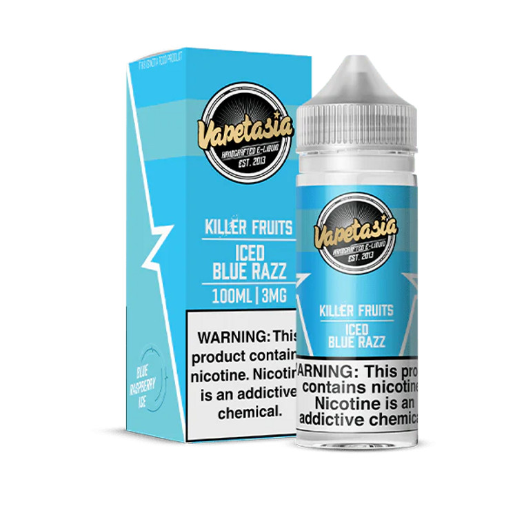 Whether you're seeking a vibrant all-day vape or a refreshing escape, ICED Blue Razz delivers a perfectly balanced experience. 100ml 6mg