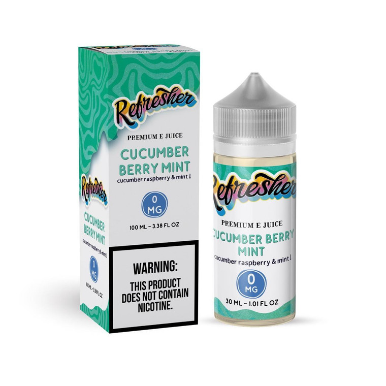 Cucumber Berry Mint: A refreshing blend of crisp cucumber, juicy raspberry, and a hint of cooling mint. This unique combination delivers a smooth, clean vape with a subtle sweetness and a refreshing minty finish.   100ml 3mg