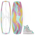 Liquid Force Angel Women's Wakeboard with Plush Bindings Package
