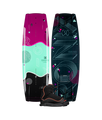 Ronix Quarter 'Til Midnight Women's Wakeboard Package w/ Luxe Bindings