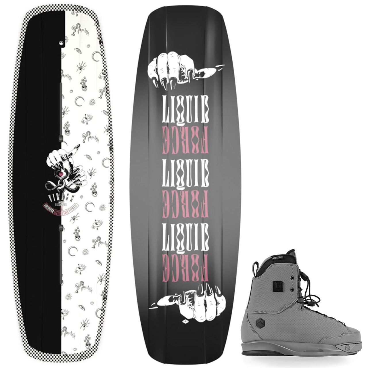 Liquid Force Virago Women's Wakeboard Package w/ Idol 6X Bindings 2023