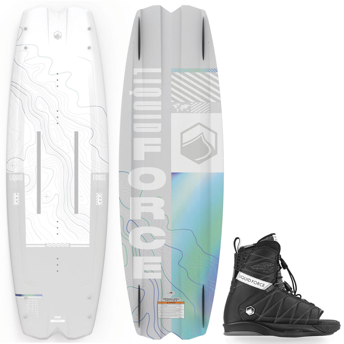 2023 Liquid Force Remedy Aero Core Wakeboard Package with Classic 