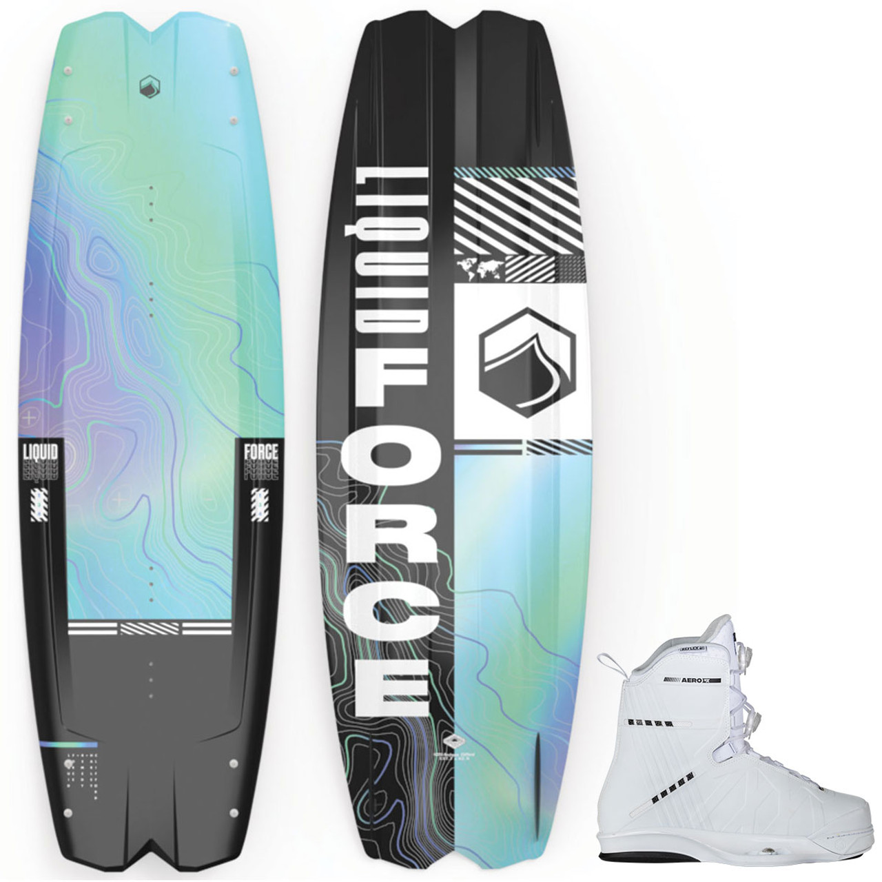 2024 Liquid Force Remedy Wakeboard Package with Aero Wakeboard